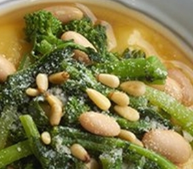 Broccoli Rabe & White Beans in Vegetable Broth image