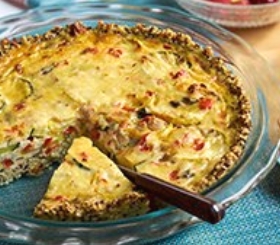 Zucchini Quiche with Quinoa Crust image