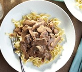 Triple Mushroom Beef Stroganoff image