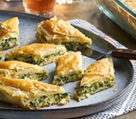 Spinach Pastry Diamonds image