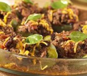 Picadillo Stuffed Pepper Casserole image