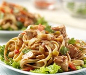 Thai Chicken Fettuccine Salad image