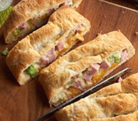 Ham & Broccoli Shortcut Stromboli image