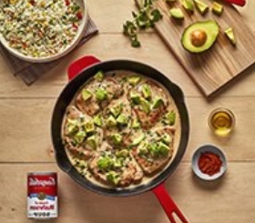 Avocado Ranch Pork Chops and Rice image