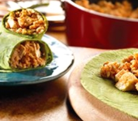 Fiesta Chicken & Rice Wraps image