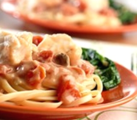 Seafood Tomato Alfredo image
