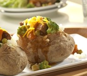 Beef-Topped Potatoes image