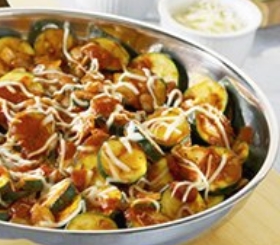 Mozzarella Zucchini Skillet image