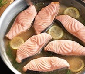 Poached Salmon with Lemon and Dill image