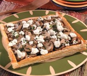 Mushroom & Goat Cheese Tart image