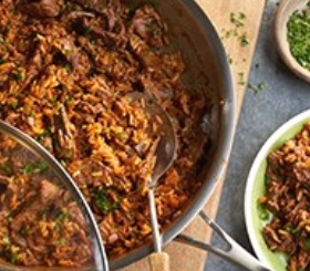 Zesty Beef & Rice Skillet image