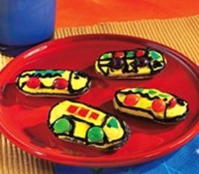 Yellow School Bus Cookies image