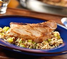 Pork Chops & French Onion Rice image