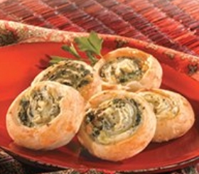 Artichoke and Spinach Swirls image
