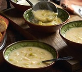Roasted Garlic Potato Soup image