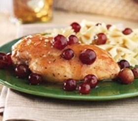 Pan-Seared Chicken with Red Grapes image