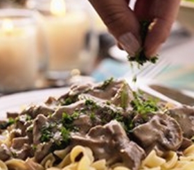 Slow Cooker Creamy Beef Stroganoff image